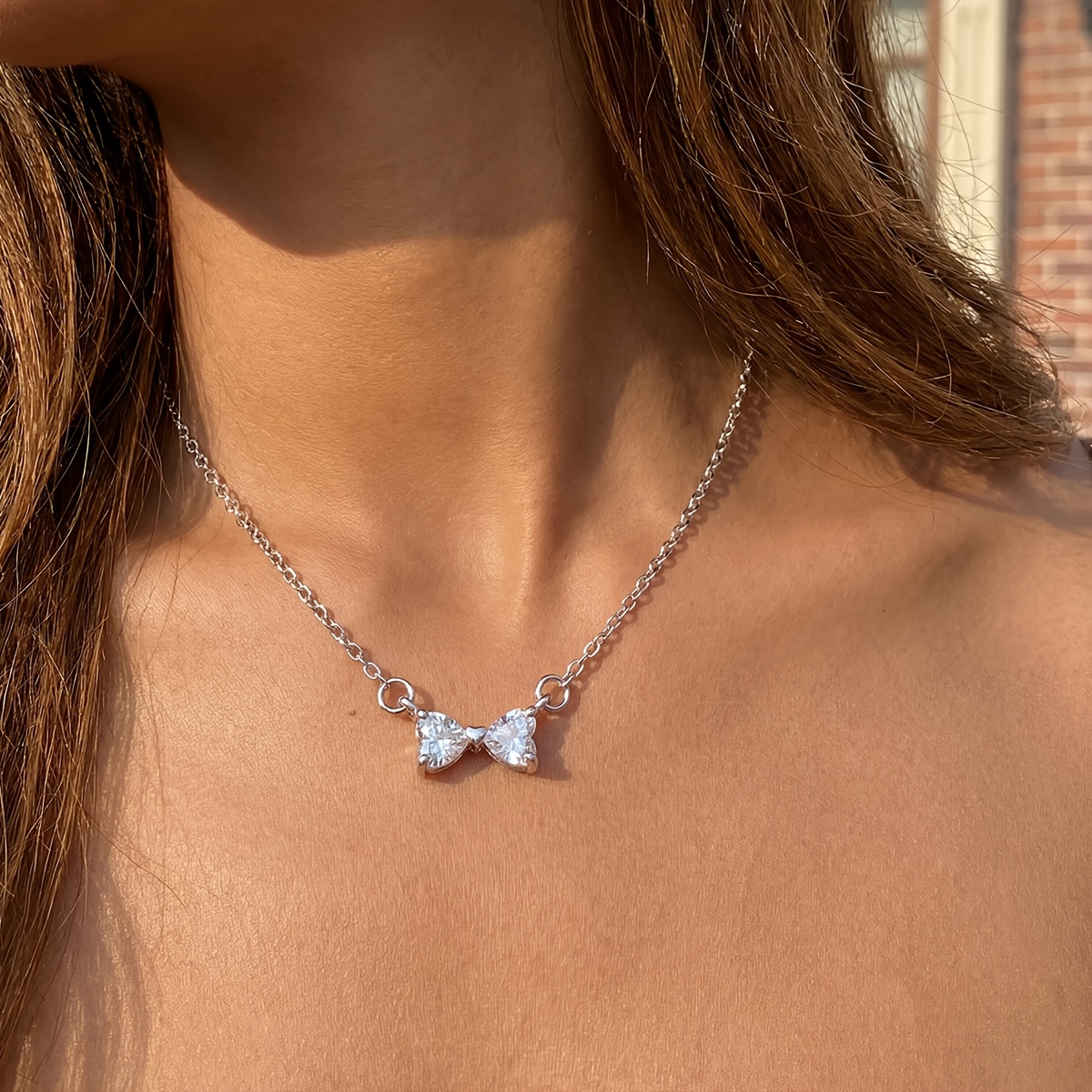 Women's Heart-Shaped Pendant Necklace, Daily Versatile